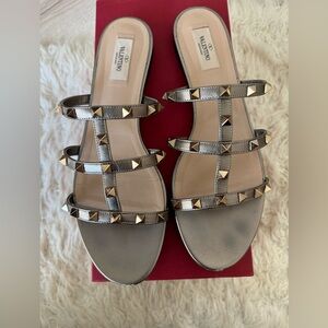 Valentino Rockstud Sandal Slides size 41.5